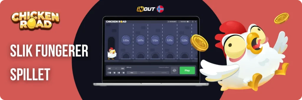 Chicken Road gameplay – hvordan spille og ta ut gevinst